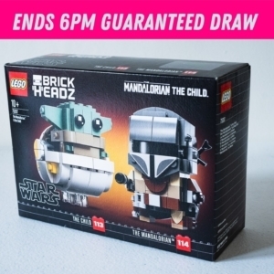 Win this LEGO 75317 BrickHeadz Star Wars The Mandalorian & The Child
