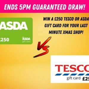 Win £250 to spend at either Asda or Tesco, you choose