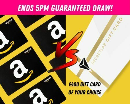 Win a £400 Gift Card of your Choice! Amazon or Secretlabs