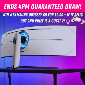 Win this incredible Samsung Odyssey G9 49" 240hz Ultrawide Monitor