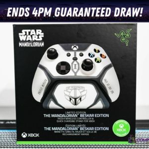 Win this Awesome THE MANDALORIAN BESKA™ EDITION RAZER WIRELESS CONTROLLER & QUICK CHARGING STAND FOR XBOX & PC!