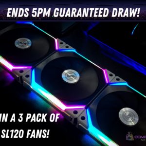 Win a 3 pack of SL120 Unifans from Lian Li in Black or White - These come with the controller!