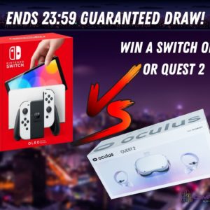 Win this EPIC Nintendo Switch OLED in White OR a Oculus Quest 2!
