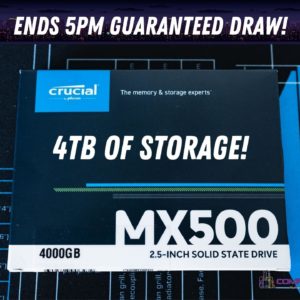 Win this CRUCIAL 4TB MX500 SSD!