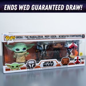 Win this awesome 4 Pack of Star Wars Funko Pops!