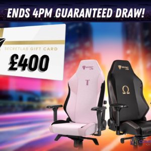Win a £400 SecretLab Gift Card and Choose your own perfect Gaming Chair or Gaming Desk!