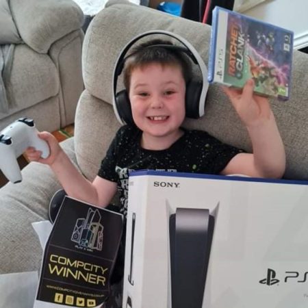 Michael Williams son Lloyd 2nd PS5 Win CompCity Giveaways