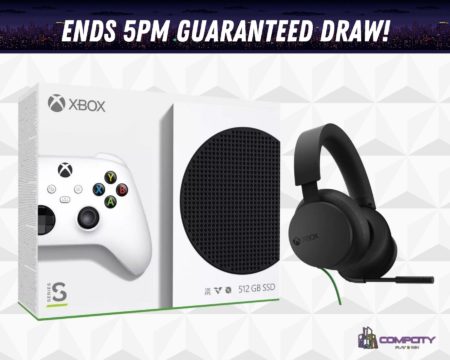 Win this Awesome Xbox Series S + Official XBOX wired Stereo Headset!