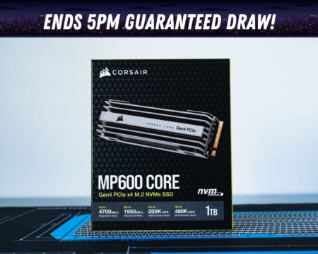 Win this Corsair MP600 CORE 1TB 4.0 NVMe SSD!