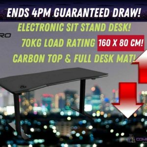 Win this Awesome Nitro Concepts D16E Electric Adjustable Sit/Stand Gaming Desk