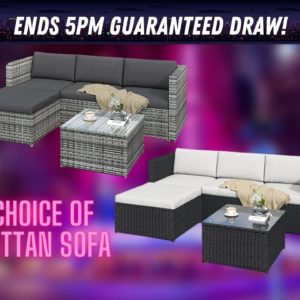Win this awesome Rattan Outdoor Sofa! Bring on the summer with CompCity Giveaways!