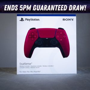Win this awesome PS5 Dualsense Controller in Cosmic Red!