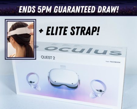 Win this awesome Oculus Quest 2 - 128GB + Elite Strap for as little as 50 pence!