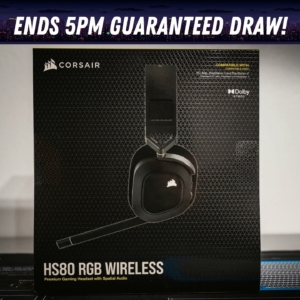Win a Corsair HS80 RGB WIRELESS Premium Gaming Headset with Dolby Atmos!