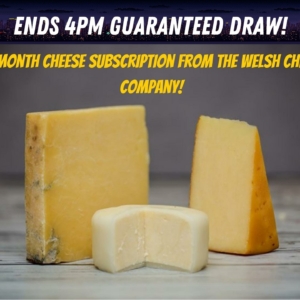 Win this awesome 12 month Cheese subscription to Clwb Caws!
