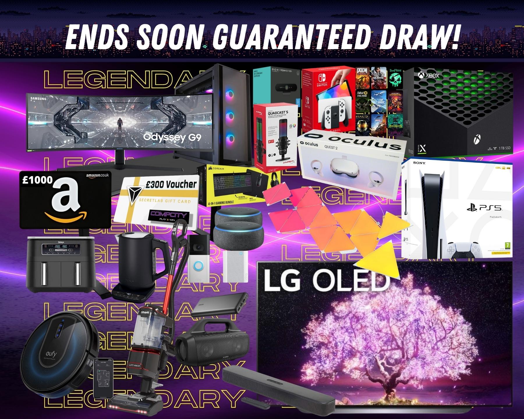 Win this Legendary Tech Bundle with 50 Instant Loots! All the tech you'd ever want for the main prize with awesome Instant Loot to win before the draw!