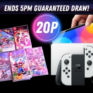 Win this EPIC Nintendo Switch OLED in white with 5 games pictured!