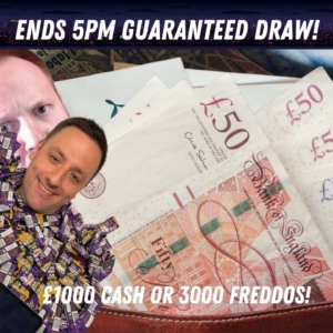 Win £1000 TAX FREE CASH STRAIGHT INTO YOUR BANK OR 3000 FREDDOS!