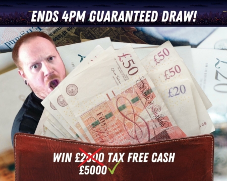 Win £5000 Tax Free Cash + £2000 in Instant Wins!