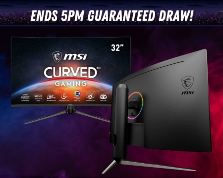 Win this Epic MSI Optix 165hz Curved Gaming Monitor!