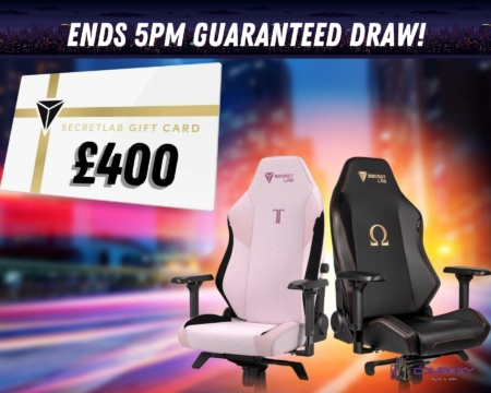 Win a £400 SecretLab Gift Card and Choose your own perfect Gaming Chair or Gaming Desk!