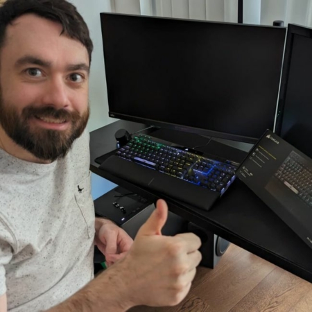 ADRIAN BARROWS NEW Corsair K70 MAX RGB Gaming Keyboard CompCity Giveaways