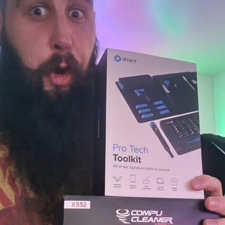 ADAM CLARE Ifixit Pro Tech Tool Kit CompuCleaner Xpert CompCity Giveaways