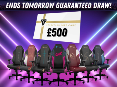 Win a £500 SecretLab Gift Card and Choose your own perfect Gaming Chair or Gaming Desk!