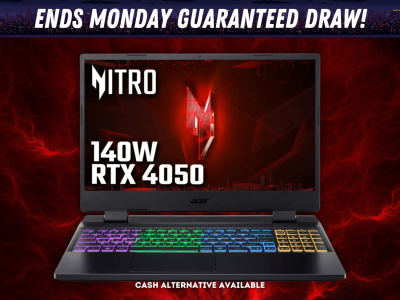 Win the latest Acer Nitro 5 15.6in RTX 4050 Gaming Laptop!