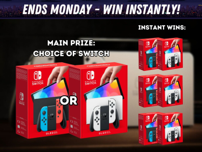 Win a OLED Switch in Choice of Colour! + 6 SWITCH OLED INSTANT WINS