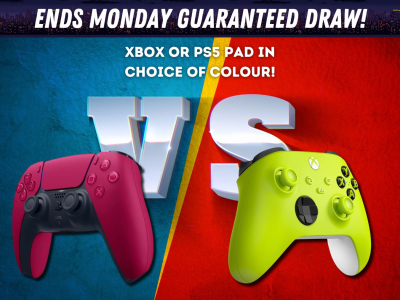 Win a PS5 DUALSENSE PAD or a XBOX PAD! You Choose!